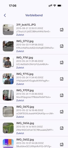IMG_1168.jpeg Screenshot vom Upload-Vorgang mit Ansicht der verbleibenden Fotos.